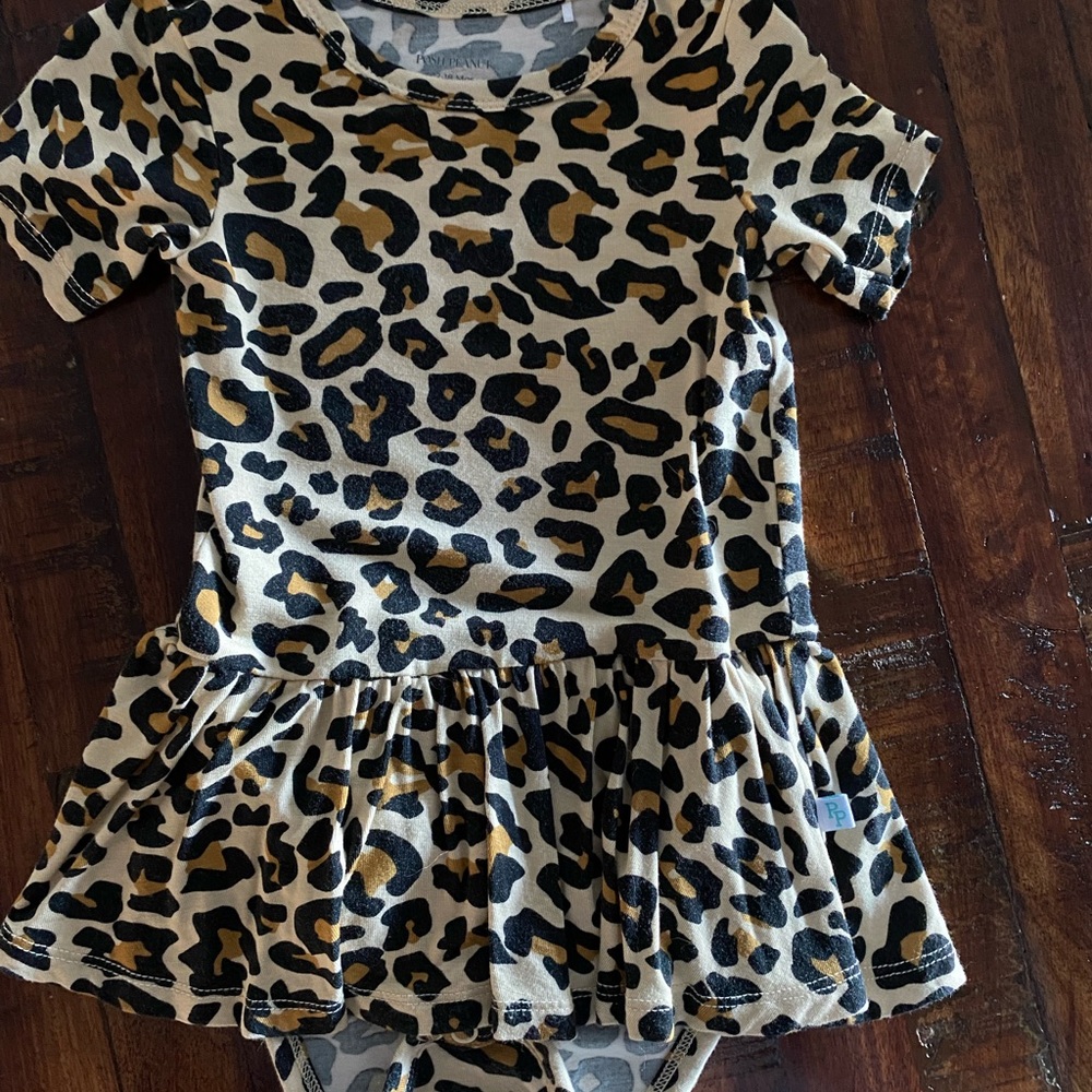 Posh Peanut Lana Leopard Print Twirl Bodysuit